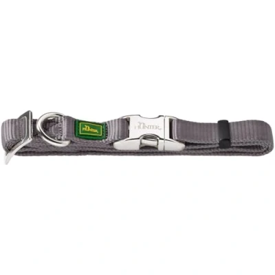 Imagen de Hunter Collar Vario Basic con cierre de aluminio M cuello 40 55 cm gris