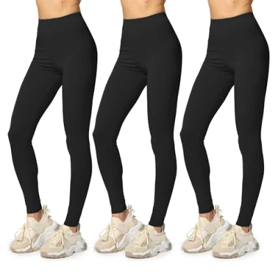 Imagen de Merry Style Leggins Largos Mallas Deportivas Mujer MS10 198 (Negro/Negro/Negro, 4XL)