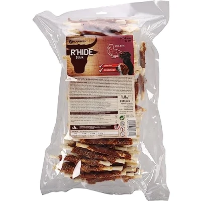 Imagen de Flamingo Dog Treats R&#039;HIDE BATÔNET with Duck 12 cm 150 Pieces 1.8 kg Gluten Free No Added Sugars