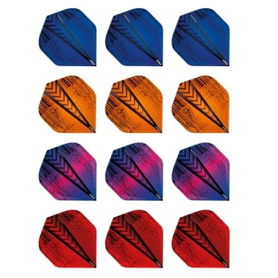 Imagen de RED DRAGON Hardcore Treads Paquete de selección Plumas Dardos Estándar Extra Gruesos 4 Juegos por (12 vuelos en Total)