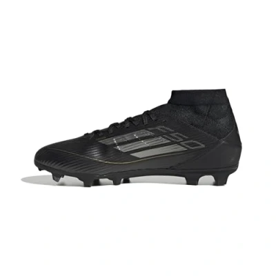 Imagen de adidas Performance F50 League MID FG/MG Botas de fútbol con tacos, Hombre, Talla: 46, Core black/iron metallic/gold metallic Zapatos