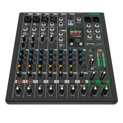 Imagen de MACKIE ProFX10v3+ Mezclador Analógico de 10 Canales con Efectos Mejorados, Modos Grabación USB y Bluetooth