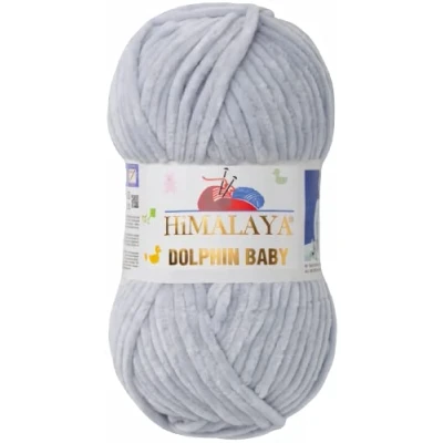 Imagen de Ovillo de lana del Himalaya Dolphin Baby algodón, para tejer a ganchillo (80325), color gris claro