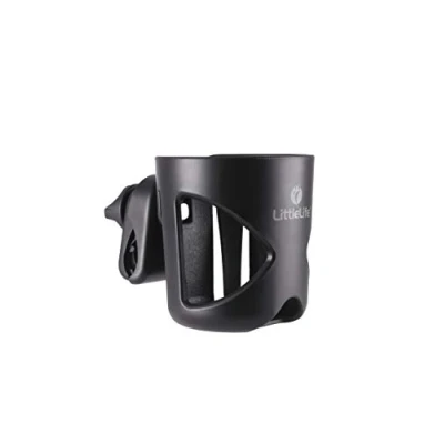 Imagen de LittleLife Portabotellas Universal para sillas y carritos de bebé, Organizador Botellas Ajustable portabebidas portatazas café