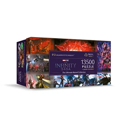 Imagen de Trefl 13500 Piezas, Rompecabezas Grande, Bio, EKO, Collage con Superhéroes, Entretenimiento para Adultos y Niños a Partir de 12 Años Puzzle, Color kolorowe (81024)