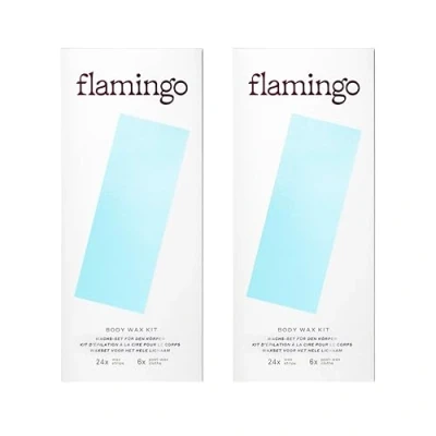 Imagen de Flamingo Juego de cera corporal para mujer, con 48 tiras y 12 toallitas cuidado mujer