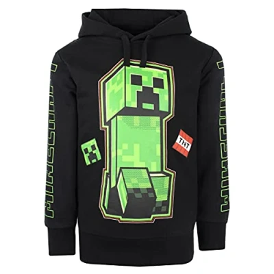 Imagen de Minecraft Sudadera con Capucha Negra para Niños Ropa Creeper Regalos Edad 5 6 Años