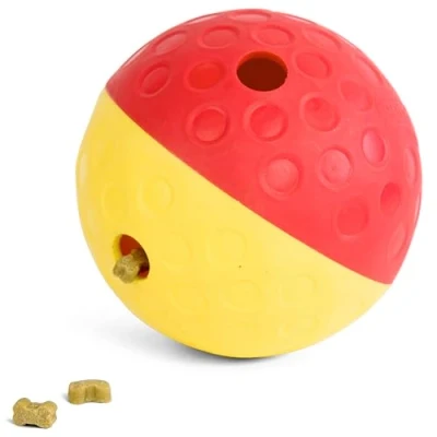 Imagen de Outward Hound Nina Ottosson Treat Tumble Balón dispensador de recompensas Rompecabezas para Perros Grande Rojo
