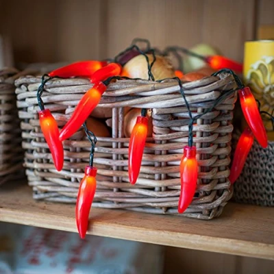 Imagen de Guirnalda de 20 pimientos con LED pilas Lights4fun