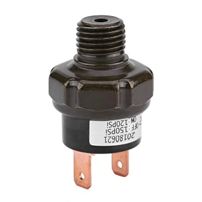 Imagen de KIMISS 12V Interruptor de control presión aire, universal compresor aire automático coche(120－150 PSI)