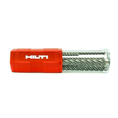 Imagen de Hilti 2151505 Juego de 6 brocas para taladro con percusión SDS Plus TE CX (5 12 mm, taladros anclaje en hormigón corrugado. Clase: ultimate. Accesorios taladro)