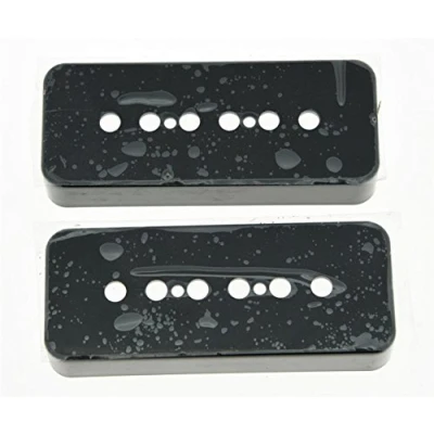 Imagen de KAISH Juego de 2 fundas pastilla guitarra P90, color negro, 50 mm, para Les Paul