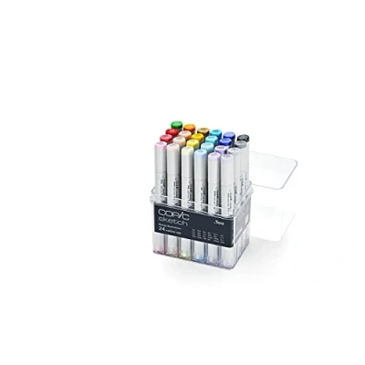 Imagen de Copic Manga Illustration Copc Sketch 24 Piezas, Multicolor, 1 Count (Pack of 1)