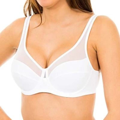 Imagen de DIM Generous Classic Underwire BRA Sujetador con aros, Mujer, Talla: 80E, Blanc