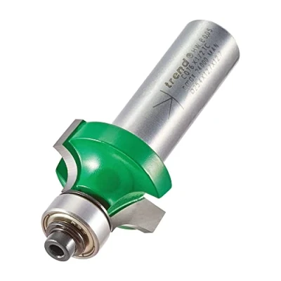 Imagen de Trend CraftPro Broca de corte redondeada guiada, vástago 1/2 pulgada, radio 6,3 mm y longitud 12,7 mm, punta carburo tungsteno, C076X1/2TC