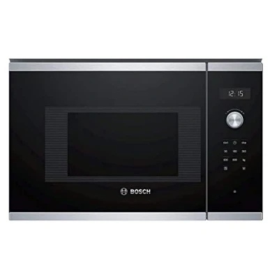 Imagen de Bosch Serie 6 BFL524MS0 Integrado Solo Microondas (Integrado, microondas, 20 L, 800 W, Tocar, Negro, Acero inoxidable)