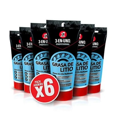 Imagen de 3 EN UNO Profesional Grasa de litio multiusos, 150g, Pack 6 unidades