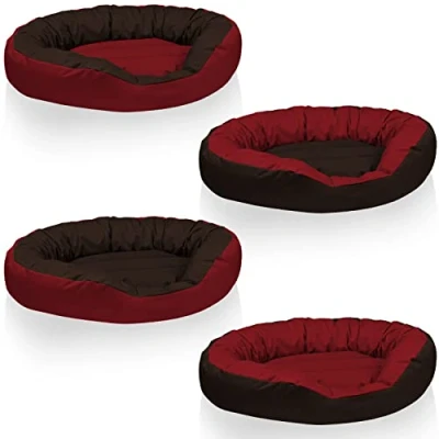 Imagen de BedDog® 4en1 Sunny Rojo/Marron XXXL Aprox. 150x120cm colchón para Perro, 13 Colores, Cama, sofá, Cesta Perro