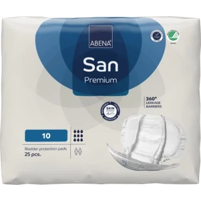 Imagen de Abena San Premium Almohadilla para incontinencia tamaño 10, 2800 ml, absorbencia, paquete de 21