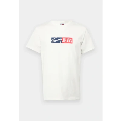 Imagen de Tommy Jeans SLIM Entry Graphic TEE Camiseta estampada, Hombre, Talla: 44, Ecru