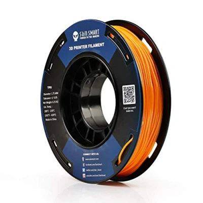 Imagen de SainSmart Filamento flexible de poliuretano termoplástico con impresión 3D, 1,75 mm, 250 g, precisión dimensional +/ 0,05 mango