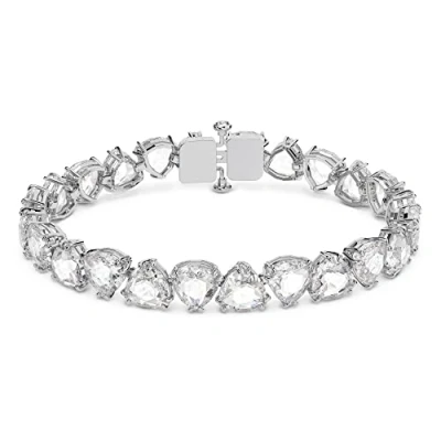 Imagen de Swarovski Pulsera Millenia, Cristales Blancos, Talla Trillón en un Baño de Rodio, la Colección Millenia