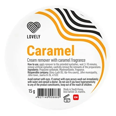 Imagen de LOVELY Lash Cream Remover para extensiones de pestañas Aroma: CARAMELO Removedor una eliminación suave, rápida y delicada las el pegamento