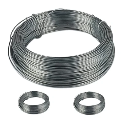 Imagen de Set de 6 Rollos Alambre para jardín, Inoxidable, Acero galvanizado, Fino, Manualidades, 50 m, 1 mm, Plateado