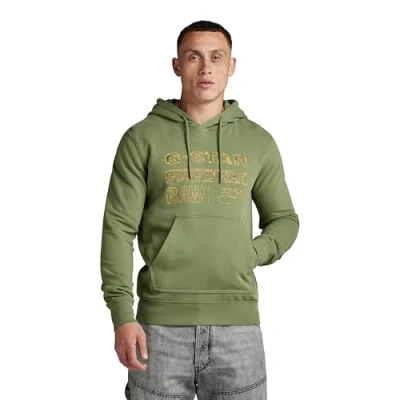 Imagen de G STAR Distressed Originals HDD sw Sudadera, Verde (Sage D24414 d562 724), S para Hombre
