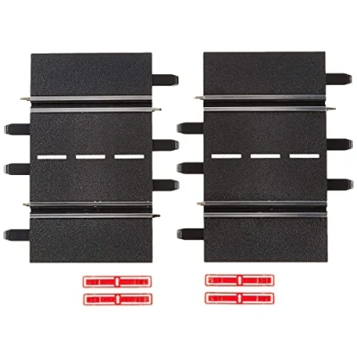 Imagen de Carrera 20020611 1/3 straights (2) Slot Car Track Accessory, Black recto (2), multicolor