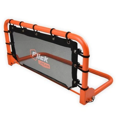 Imagen de Flick Urban Mini reboteador de fútbol Pared, Equipo Entrenamiento fútbol, 66 cm x 31 cm, Red Rebote portátil con funcionalidad multideportiva