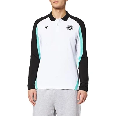 Imagen de Macron Merchandising ufficiale Polo Modelo Travel Udinese Fútbol 2021/22, Unisex Adulto, Color Blanco, S