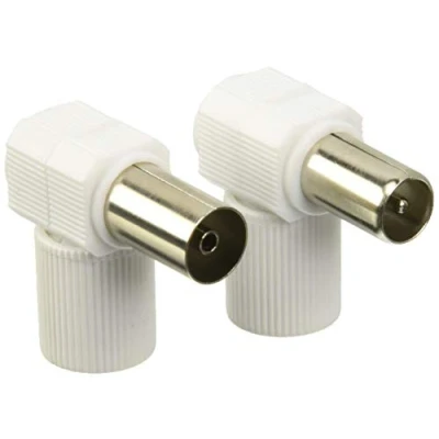 Imagen de Conector De Antena Coaxial Metálico. Electro Dh. Acodado Y Blindado 10.532/met 8430552098866