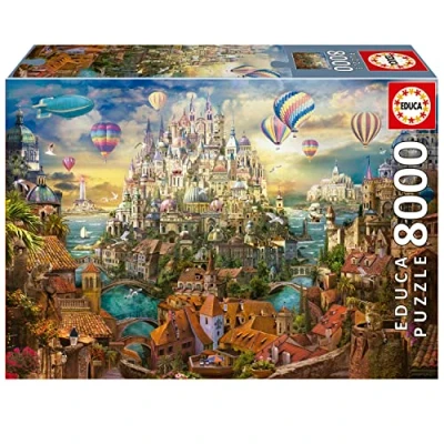 Imagen de Educa Puzzle de 8000 Piezas para Adultos Ciudad los sueños. Incluye Servicio Pieza perdida. A Partir 14 años (19570)