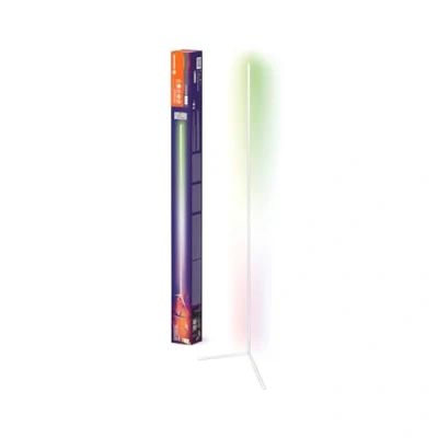 Imagen de LEDVANCE SMART+ WIFI LED Eck Stehleuchte, 200cm, weiß, 20W, 1710lm, regulierbares Weiß &amp; Farblicht, dimmbar, DIY Musikrhythmusfunktion, lange Lebensdauer, App steuerbar, 2700 6500K