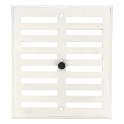Imagen de Amig Rejilla Rectangular de Aluminio Rejillas ventilación para salida aire Ideal techo cocina y baño Medidas: 170 X 190 MM Color: Blanco