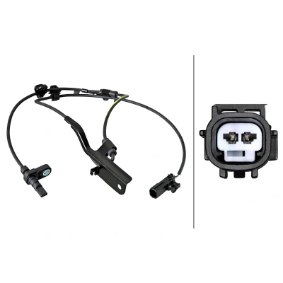 Imagen de HELLA 6PU 358 217 781 Sensor de ABS con pinza/grapa Hall 2polos 1004mm