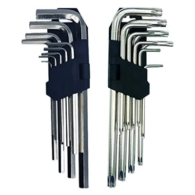 Imagen de EUROXANTY Juego de Llaves ALLEN hexagonales TORX con brazo largo acero Y cromo vanadio Tamaño 1.5 10 mm SET