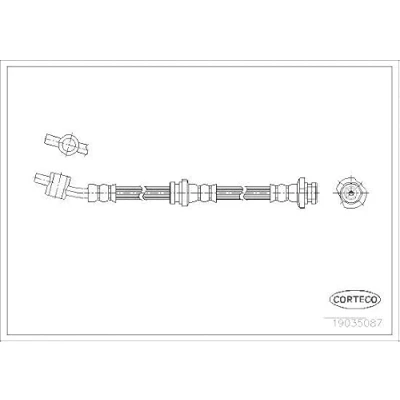 Imagen de Tubo flexible de frenos CORTECO 19035087
