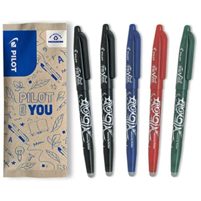 Imagen de Pilot FLW538202 Frixion punta de bola retráctil (0,7 mm, 2 negro/1 azul/1 rojo/1 verde, 5 unidades)