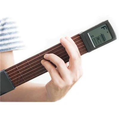 Imagen de SOLO SCT 80 herramienta de práctica acordes guitarra portátil, entrenador cuello con tabla cuerdas giratoria para principiantes (sin batería)