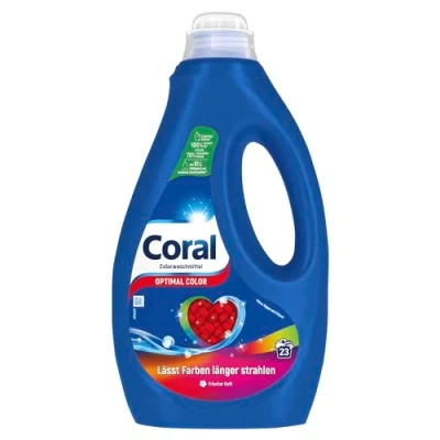Imagen de Coral Detergente líquido Optimal Color para colores más brillantes durante tiempo, 23 WL