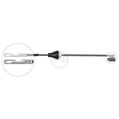 Imagen de A.B.S. K19999 Cable de Freno Mano 225 Tambor para dirección izquierda/derecha FORD: Focus 2