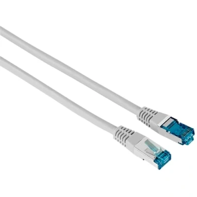 Imagen de Cable de red Hama 00200925, 10 m, 1 GBit/s, F/UTP, CAT 6, Enchufe RJ45, Gris