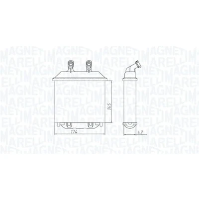 Imagen de MAGNETI MARELLI 350218415000 Radiador de Calefaccion OPEL: Corsa B Hatchback, Frontera SUV, Combo Furgoneta