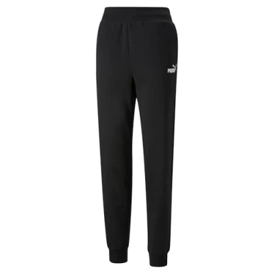 Imagen de PUMA ESS+ Embroidery High Waist Pants FL cl Resina, Mujer, Negro, XL
