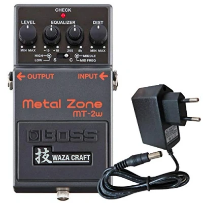 Imagen de Boss MT 2w Metal Zone Waza Edition Distortion Pedal + fuente de alimentación keepdrum 9V