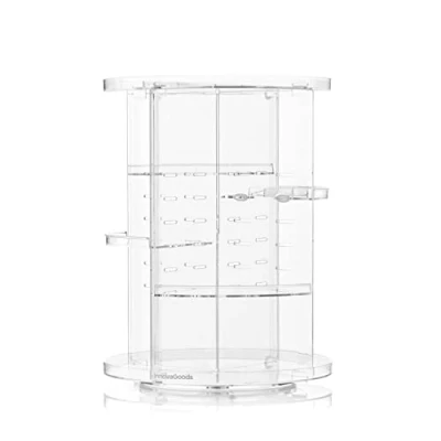 Imagen de InnovaGoods® Organizador de Maquillaje Giratorio Rolkup, Práctico Funcional y resistente, Ideal para Organizar Productos Belleza, 360º Rotación, 7 Niveles Ajustables, Fácil Montar Limpiar