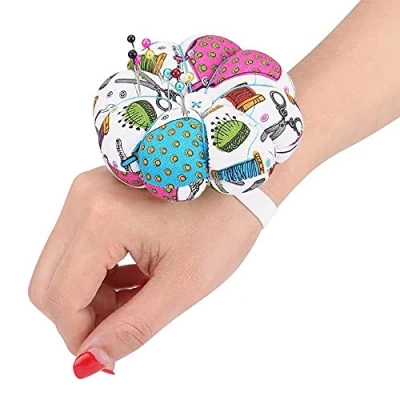 Imagen de ANCLLO 2 Cojines de muñeca para Hacer Manualidades, Herramienta con Correa elástica (# 1)