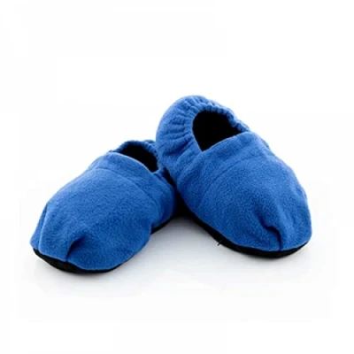Imagen de InnovaGoods casa microondas, calientan tus pies de forma rápida y cómoda, con diseño zapatillas función calentable, ideal para el invierno. Azul Unisex adulto, Talla única